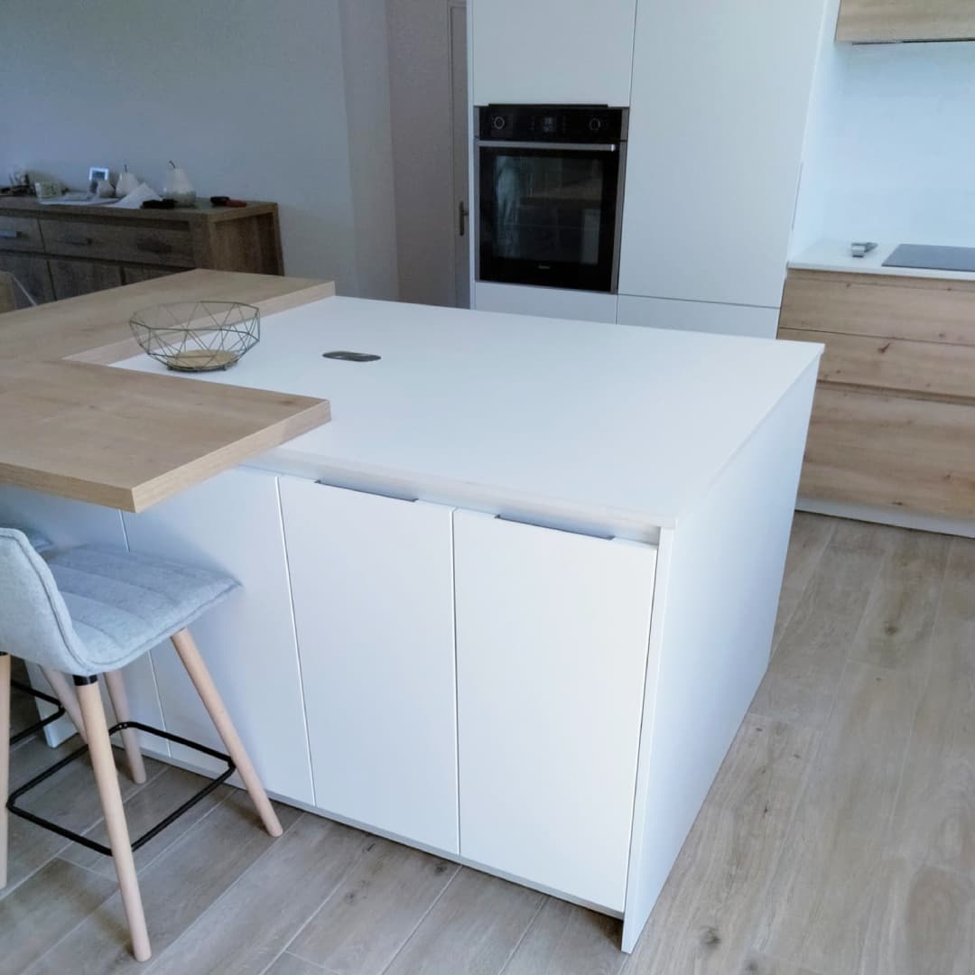 Exemple d'aménagement de l'espace cuisine par notre Entreprise d'Aménagement Cuisine à Saint Alban