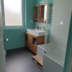 Vue après les travaux de rénovation de la salle de bain de la maison de nos clients située à Toulouse MInimes