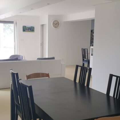 Vue après les travaux de rénovation de la salle à manger de la maison de nos clients située à Toulouse MInimes